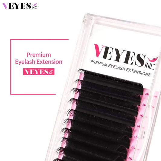 Classic Eyelash Extensions  8-16 Mix Individual Lash Extensions Matte Black Silk Lashes