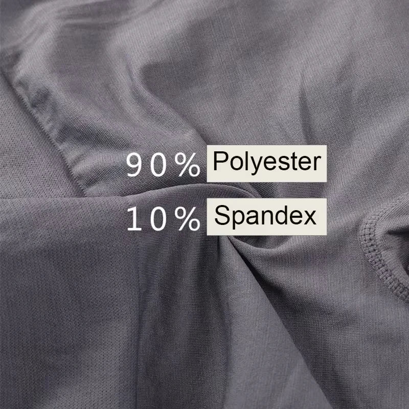 5 Pcs Thin Style Men's High Elastic Plain Color Comfortable Boxer Briefs Panties Breathable