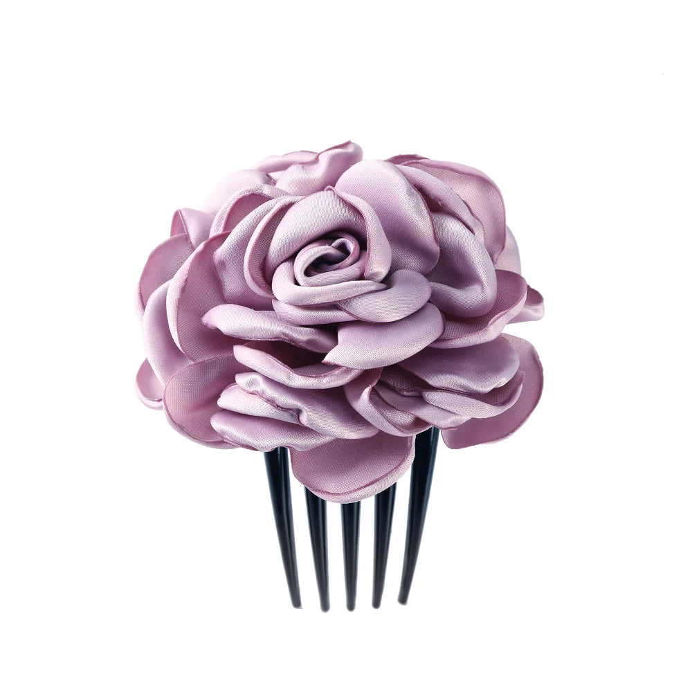 Flower Hair Comb Hairpin Bouquet Headdress Hair Combs Hair Accessories for Women Girls Floral Hairpins