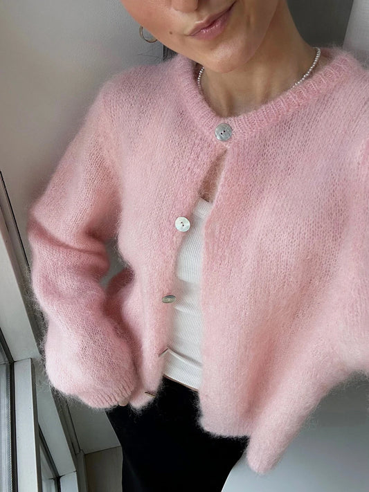V-Neck Button Up Cardigans Cozy Lightweight Knit Sweaters with Pockets