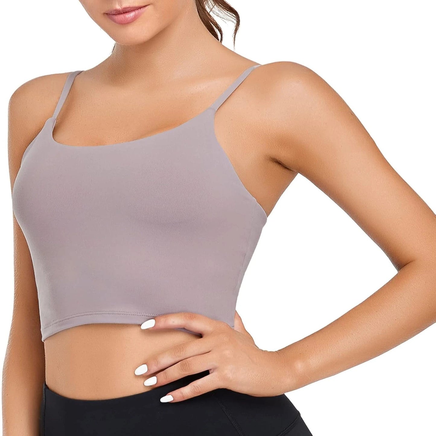Comfortable Padded Sports Bra for Intense Fitness Workouts and Running - Breathable Yoga  Top
