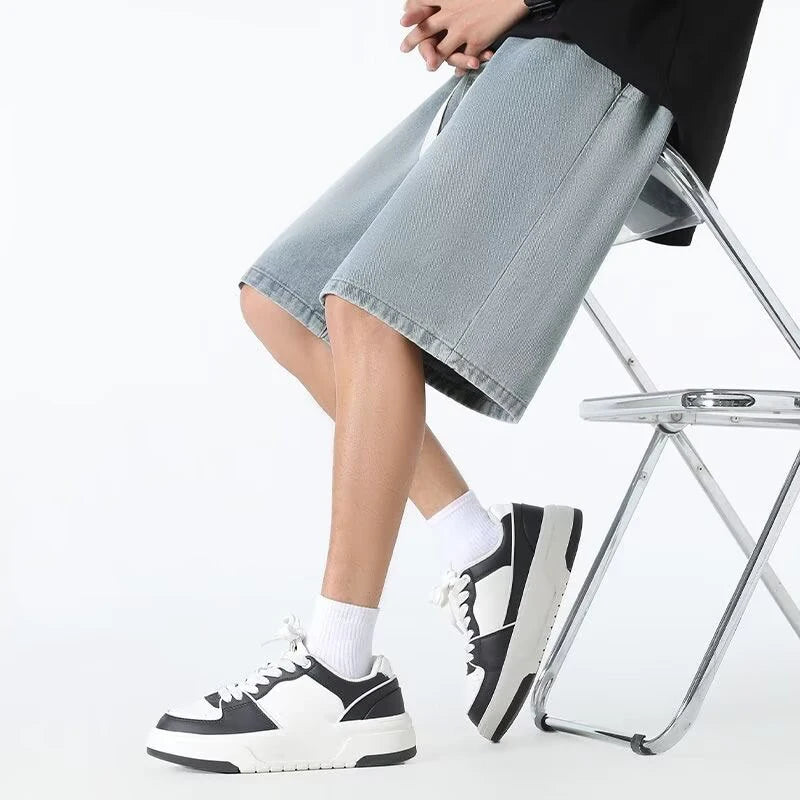 Denim Shorts Summer Thin Style Retro Loose American Fashion Brand Pants Casual Five Inch Mid Length Pants