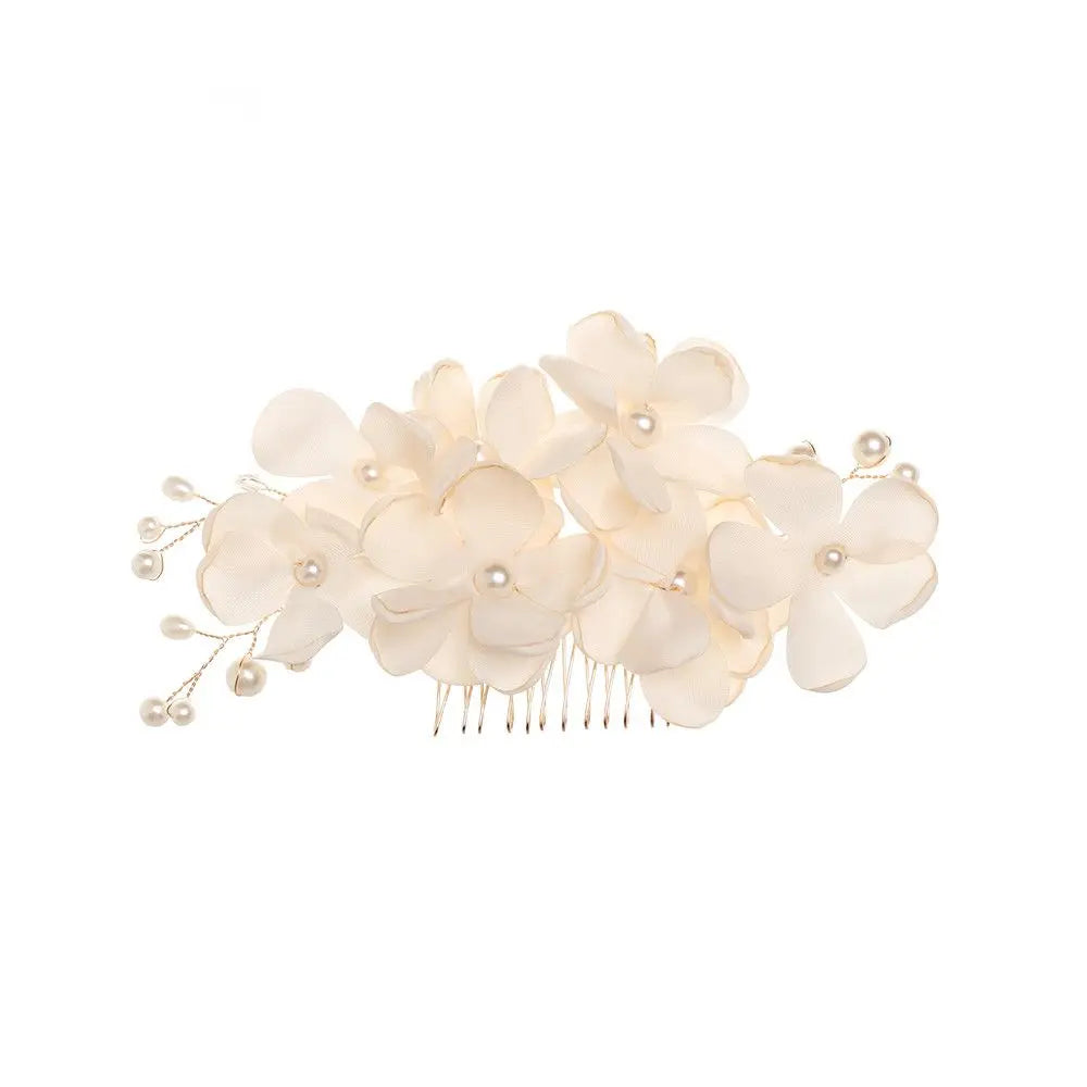 Fashion Red/Pink/Champagne Romantic Flower Hair Clip Hairpin Comb Accessories