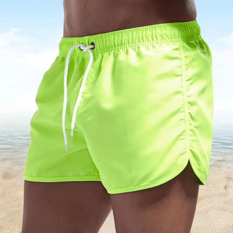 Shorts For Men's Summer Men's Swimwear Shorts Brand Beachwear Sexy Swim Trunks Men Swimsuits Low Waist Breathable Beach Wear