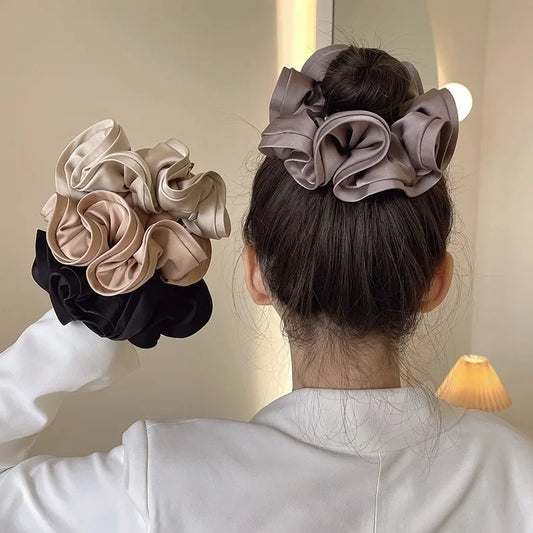 French Design Sense  Hair Tie Ins-Like Satin Hair Tie For Women  Style Hair Tie