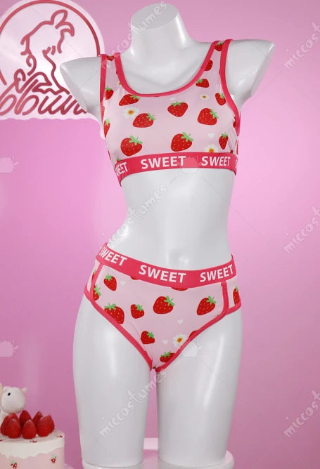 Two Piece Lingerie Crop Tank Camisole and Panty Set  Sports loungewear Bralette Set
