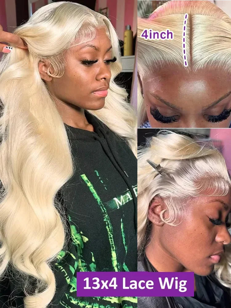 250 Density 30 40 Inch 613 Body Wave 13x6 HD Lace Frontal Wigs Human Hair Brazilian 13x4 Transparent Lace Front