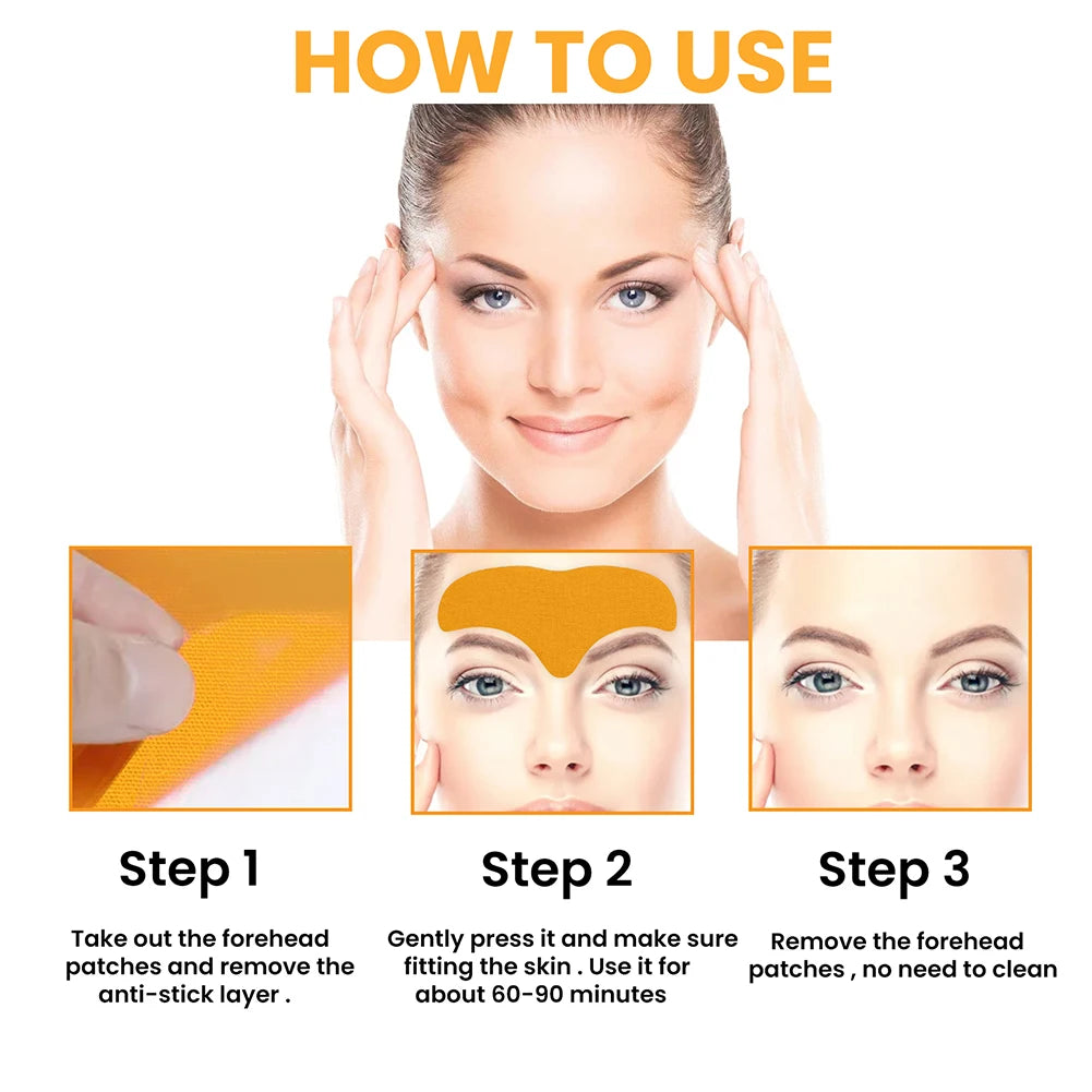 100-10pcs Collagen Forehead Wrinkle Patch