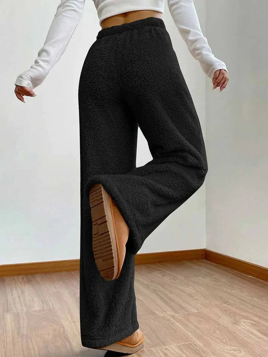 Women s Solid Color Lounge Pants with Elastic Waistband for Ultimate Comfort and Relaxation - Casual Pajama Bottoms for Sleep