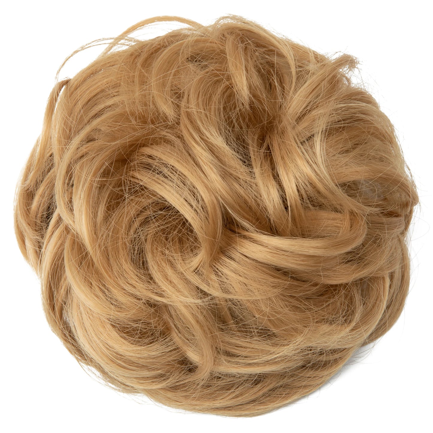 Synthetic Messy hair piece Daily Use Chignon Scrunchies Fake Elastic Hairpiece Blonde Brown Donut Bun For Women