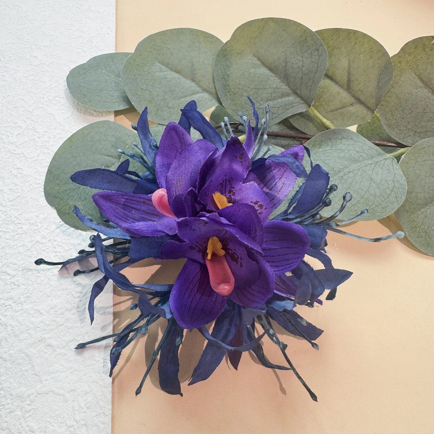 Large Sweet Equinox Flower Hair Clips Simulated Orchid Flower Hair Pins Beach Hawaii Vacation Floral Hair Clips Hair Accessories