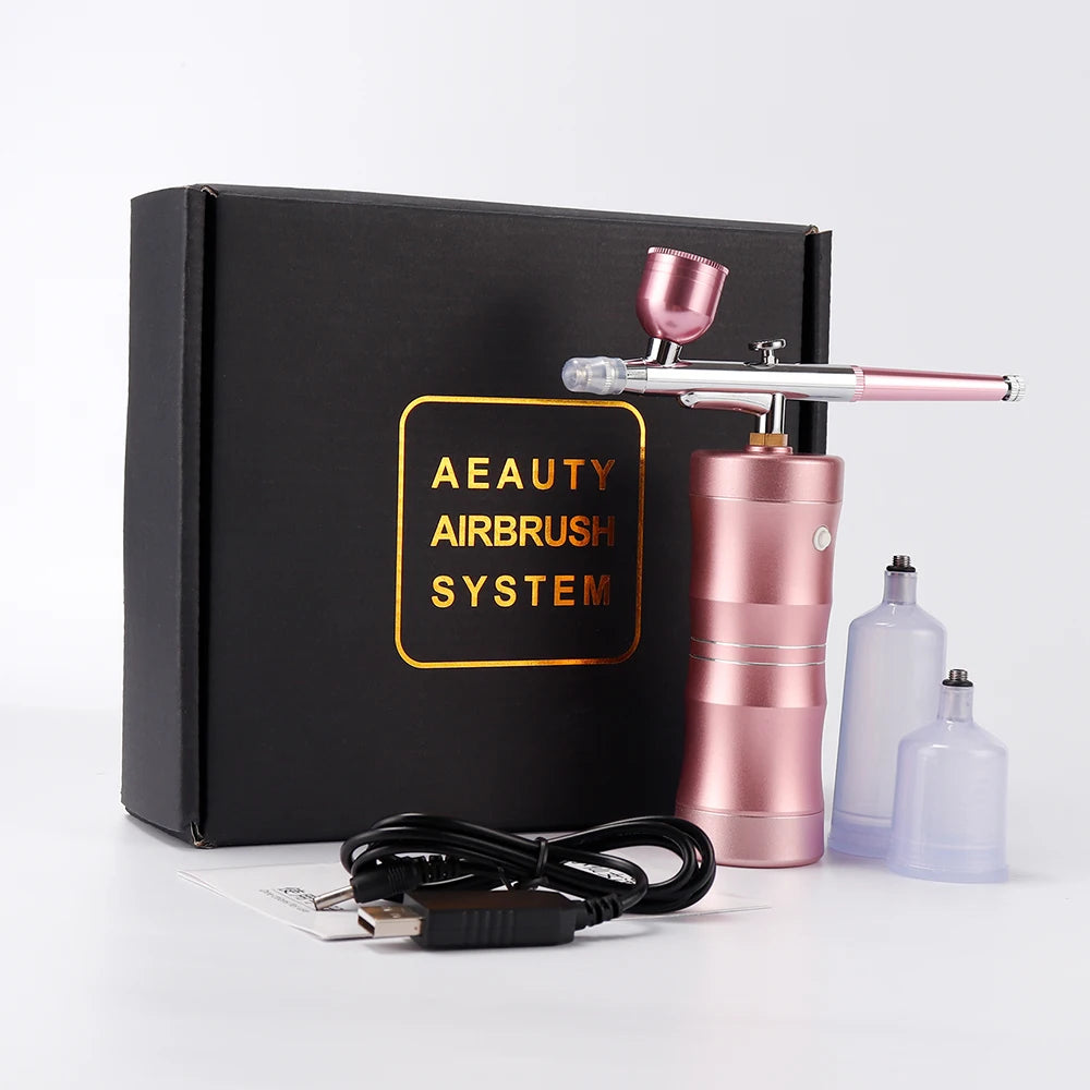 Top 0.3mm Mini Air Compressor Kit Air-Brush Paint Spray Gun Airbrush For Nail Art Tattoo Craft