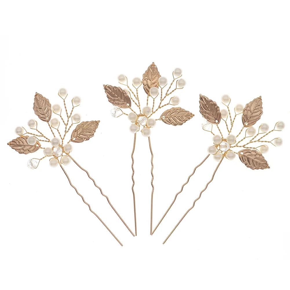 5pcs/pack Flower Clip Women Hair Clip Pearl Hair Comb Accessories Exquisite Hair Jewelry  Hairpin